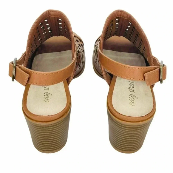 Easy Street Erin Tan Burnish Women's Sandals - Picture 7 of 13